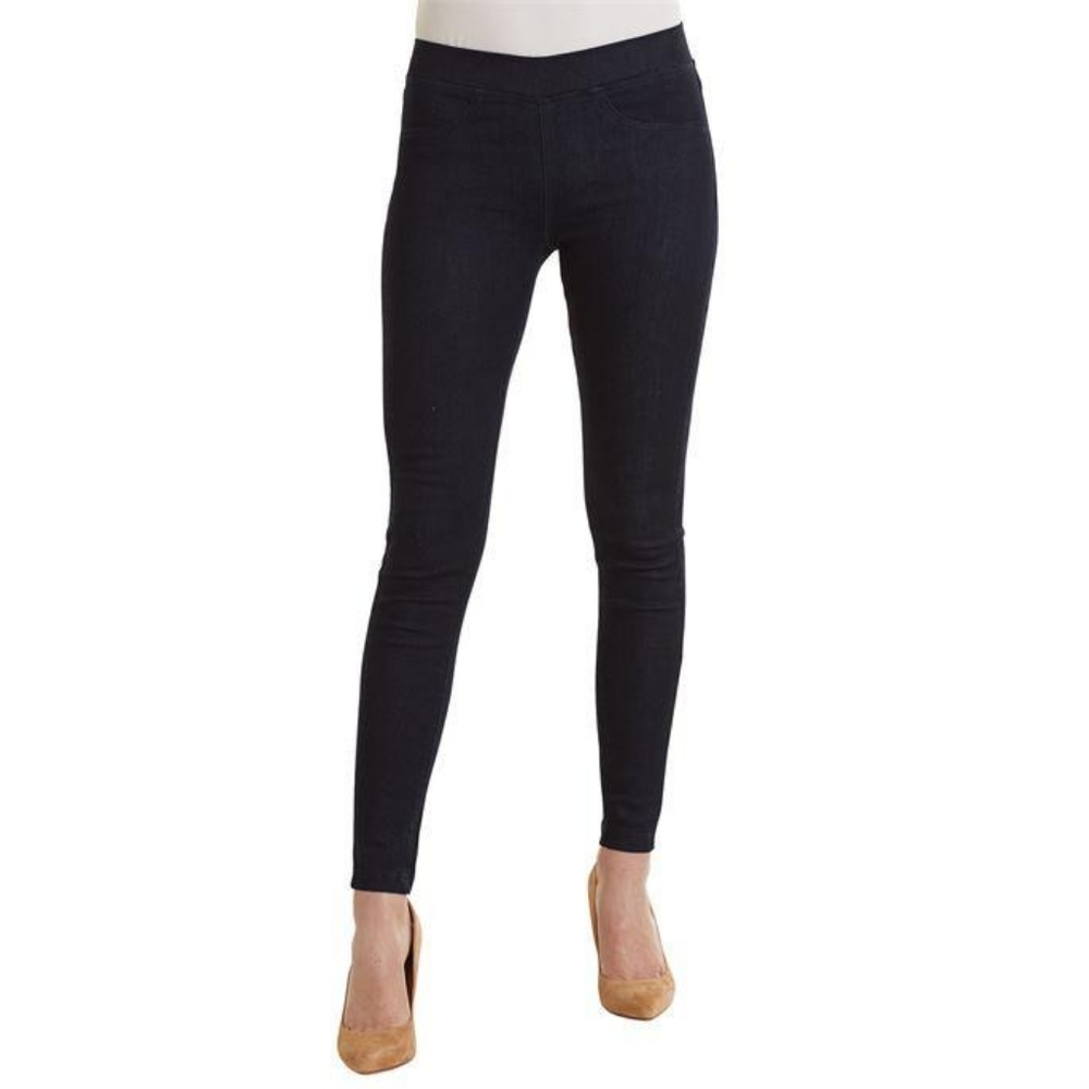 Mud Pie Black Faux Leather Leggings